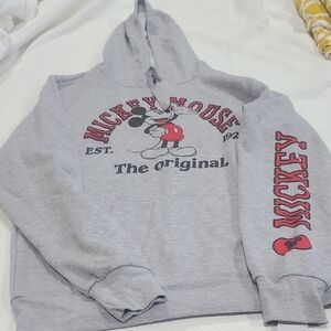 Gray Mickey Mouse Hoodie